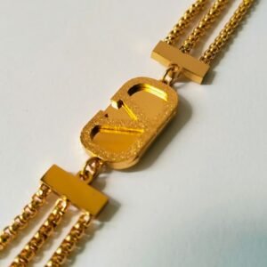 Classic V-Charm Layered Bracelet