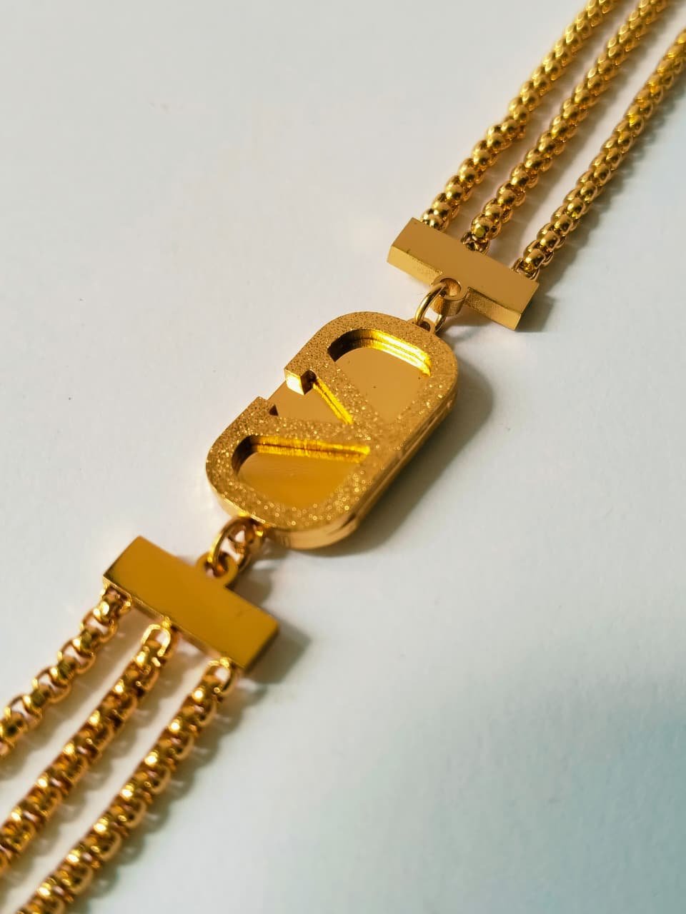 Classic V-Charm Layered Bracelet 2