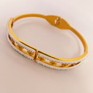 Floral Crystal Bangle