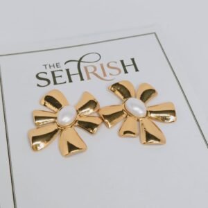 Golden Flower Earrings