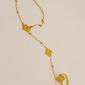 Luxe Clover Finger Chain