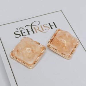 Square Resin Earrings